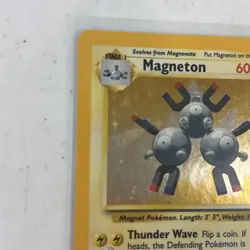 Magneton 9/102 Pokemon Card Base Set Holo WOTC 1999 LP / NM Rare - Image 3