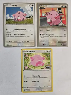 Chansey Blissey Lot Pokemon GO Evolutions Pokemon Cards Collection x9 NM - HP - Image 5