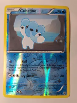 Cubchoo 40/135 B&W Plasma Storm - Reverse Pokemon Holo Foil Nice! - Image 1