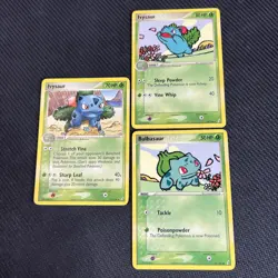 Bulbasaur 45/100 Ivysaur 34/100 35/100 EX Crystal Guardians Pokemon Card MP 3 - Image 1
