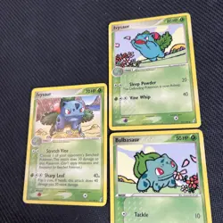 Bulbasaur 45/100 Ivysaur 34/100 35/100 EX Crystal Guardians Pokemon Card MP 3 - Image 3