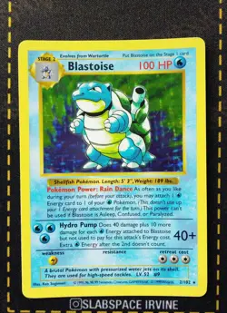 1999 POKEMON BASE SET UNLIMITED 2/102 BLASTOISE RARE HOLO - Image 1