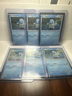 Lot of 6 Pokemon TCG Scarlet Violet Blackstar Cosmo Promo Holo Squirtle 048 NM - Image 1