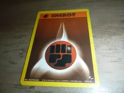 POKEMON Gym Heroes ENERGY Brown Fighting Ground 127/132 Card - Image 1