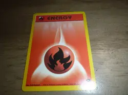 POKEMON Gym Challenge ENERGY Fire Red 128/132 Card - Image 1