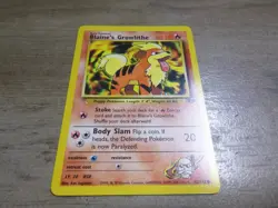 POKEMON Gym Challenge BLAINE'S Growlithe 62/132 Card - Image 1
