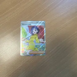 Pokemon TCG Parasol Lady Full Art SV04 Paradox Rift 238/182 - Image 1