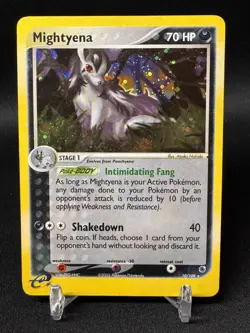 Pokemon TCG Mightyena EX Ruby & Sapphire 10/109 Holo Rare - Image 1