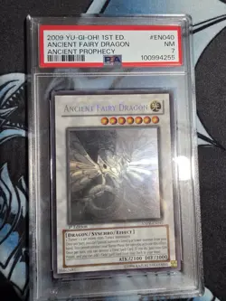 Yu-Gi-Oh Ancient Fairy Dragon ANPR-EN040 Ghost Rare 1st Edition PSA 7 - Image 1