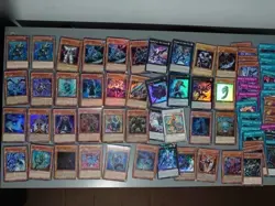 Yugioh 80 Card lot bundle includes rareU shiny stuff, exact as pictured YUG17 - Image 1