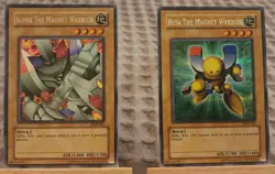 Alpha & Beta the Magnet Warrior DOR-001 DOR-002 Secret Rare Yugioh Cards - Image 3