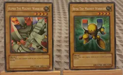 Alpha & Beta the Magnet Warrior DOR-001 DOR-002 Secret Rare Yugioh Cards - Image 4