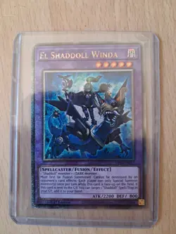 Yugioh Quarter Century Secret Rare EL Shaddoll Winda RA04-EN052 - Image 1