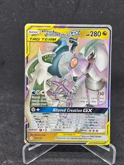 Pokemon Card Arceus & Dialga & Palkia GX 156/236 Cosmic Eclipse Ultra Rare - Image 1