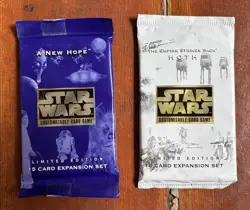 Star Wars CCG Customizable Card Game Lot of 2 Unopened Expansion Sets 1996 - Image 1