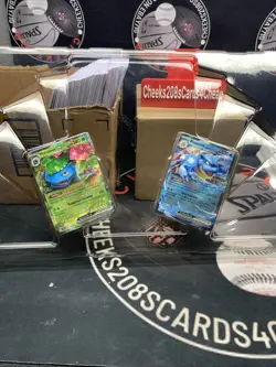 Venusaur and Blastoise EX Gamestop stamped promo cards - Image 1