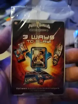 SDCC 2013 Power Rangers Red Green Mighty Morphin Action Card Game Promo P-189 - Image 2