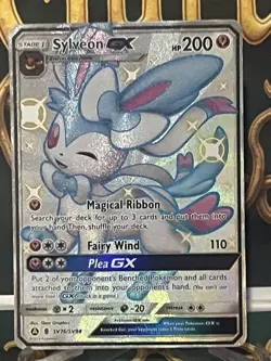 Pokemon Card : Shiny Sylveon GX SV76/SV94 Hidden Fates Shiny Vault Holo NM - Image 2