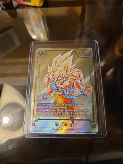 Son Goku FB05-119 Gold Secret Rare Dragon Ball Manga Booster Card Fusion World - Image 1