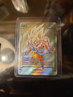 Son Goku FB05-119 Gold Secret Rare Dragon Ball Manga Booster Card Fusion World - Image 2