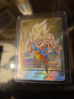 Son Goku FB05-119 Gold Secret Rare Dragon Ball Manga Booster Card Fusion World - Image 3