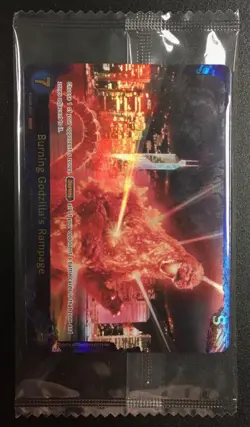 Burning Godzilla's Rampage Godzilla vs Godzilla BP01 Card Game Promo SEALED - Image 1