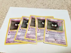 One (1) MP Shadowless Gastly 50 / 102 Base Set Pokemon Card - Image 1