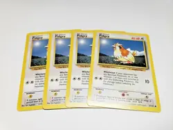 Set Of 4 Base Set Pidgey LP Pokemon Card 57/102 4x x4 Deck Building - Image 1