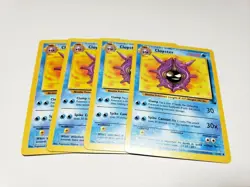 Set Of 4 Fossil Set Cloyster LP Pokemon Card 32/62 4x x4 Deck Building - Image 1