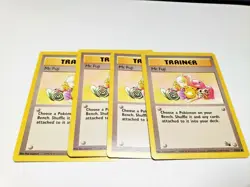 Set Of 4 Fossil Set Mr. Fuji LP Pokemon Card 58/62 4x x4 Deck Building - Image 1