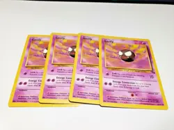 Set Of 4 Fossil Set Gastly LP Pokemon Card 33/62 4x x4 Deck Building - Image 1