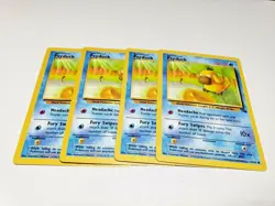 Set Of 4 Fossil Set Psyduck LP Pokemon Card 53/62 4x x4 Deck Building - Image 1