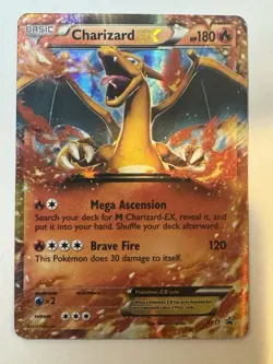 Pokemon TCG Charizard EX XY17 Holo Ultra Rare Black Star Promo Card LP Condition - Image 1