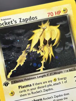 ROCKET’S ZAPDOS Pokemon Card - WOTC - 1st Edition - Gym Challenge 15/132 NM (A) - Image 5