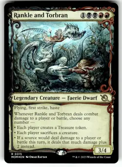Rankle and Torbran (Showcase) March of the Machine Foil MTG NM - Image 1