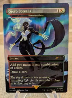 Ororo Borealis Manamorphose NM Rainbow Foil MTG Secret Lair Drop Storm Unplayed - Image 1