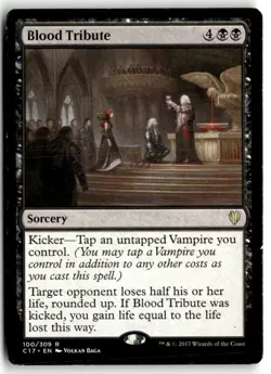 MTG Blood Tribute - Commander 2017 Heavily Played English - Image 1