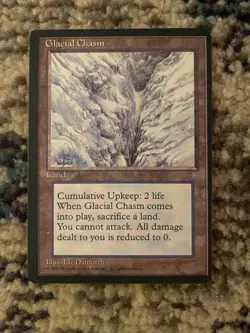 Glacial Chasm MTG Ice Age Light Play See Pics FREE SHIPPING - Image 1
