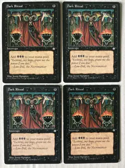 4x Dark Ritual - Playset SP/MP - Ice Age - MTG - Black Instant Commander EDH - Image 1