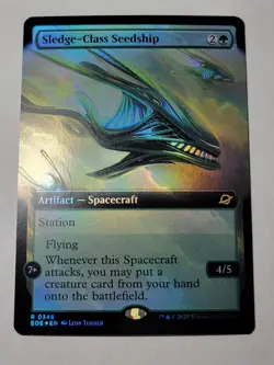 Sledge-Class Seedship -Extended Art Foil- Edge of Eternities Rare EOE 346 mtg NM - Image 1