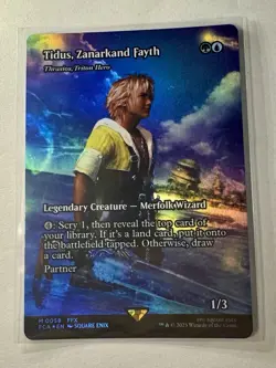 Tidus, Zanarkand Fayth - Thrasios, Triton Hero (Showcase) Final Fantasy MTG Mint - Image 1