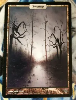 Swamp MTG Unhinged Common Land Full-Art Heavily Played x1 JS20 - Image 2