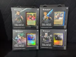 Magic the Gathering Final Fantasy Commander Deck Set Of 4x - Image 1