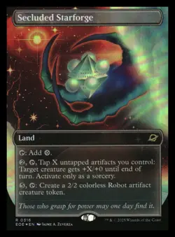 Secluded Starforge Borderless Foil Edge of Eternities MTG - NM+ - Image 1