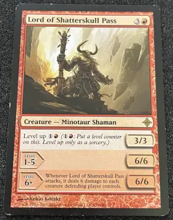 2010 MTG Rise of the Eldrazi Lord of Shatterskull Pass #156 LP - Image 1