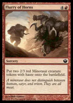 Journey Into Nyx #96 Flurry of Horns MTG - Image 1