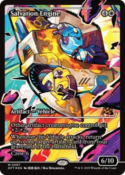Salvation Engine (Showcase) Aetherdrift Mythic NM Magic: The Gathering 397 Foil - Image 1
