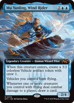 Mu Yanling, Wind Rider (Extended Art) Aetherdrift NM Normal - Image 1