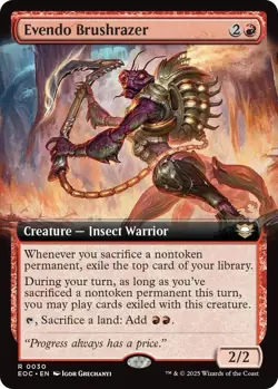 Evendo Brushrazer (Extended Art) Commander: Edge of Eternities NM Normal - Image 1