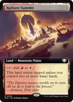 Radiant Summit (Extended Art) Commander: Edge of Eternities NM Normal - Image 1